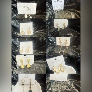 New bundle Pearl Earrings Set 10 pairs#42